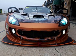 SA Racing driver Greg Mills' Ginetta. Custom screen supplied and fitted at G&A Motorsport Parow.